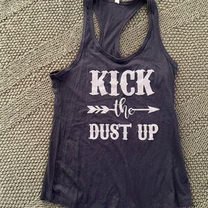 Women's Black Graphic Tank Top